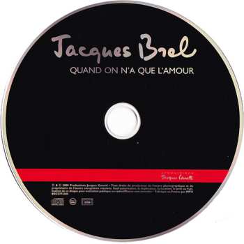 CD Jacques Brel: Quand On N'A Que L'Amour