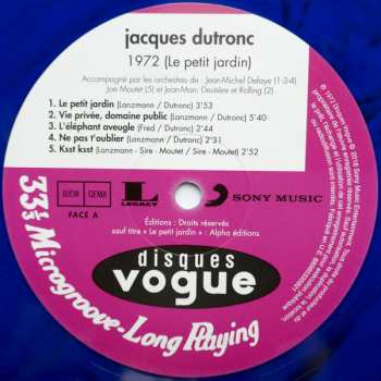 LP Jacques Dutronc: 1972 LTD | CLR