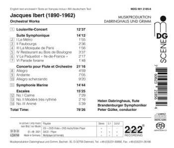 SACD Jacques Ibert: Orchestral Works