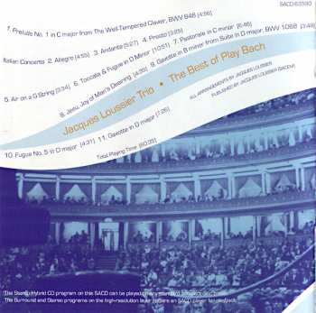 SACD Jacques Loussier Trio: The Best Of Play Bach