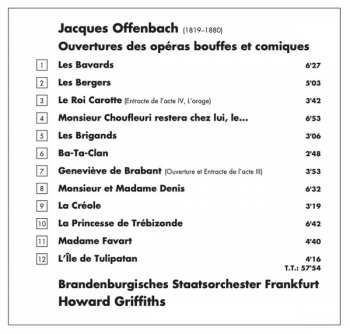 CD Jacques Offenbach: Folies Symphoniques - Ouvertures Des Opéras Bouffes Et Comiques