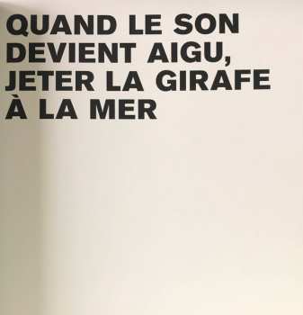 LP Jacques Thollot: Quand Le Son Devient Aigu, Jeter La Girafe À La Mer. LTD