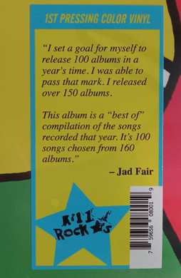 2LP Jad Fair: 100 Songs - A Master Class In Songwriting CLR