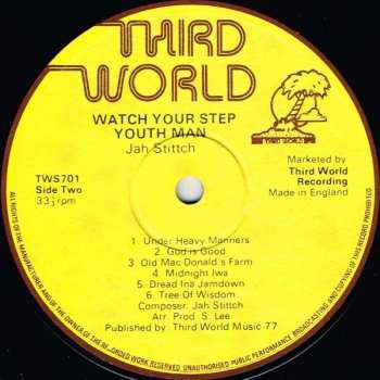 LP Jah Stitch: Watch Your Step Youthman