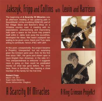 CD Jakko M. Jakszyk: A Scarcity Of Miracles (A King Crimson ProjeKct)
