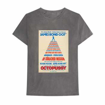 Merch James Bond 007: T-shirt Octopussy German Poster 