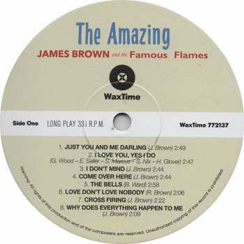 LP James Brown & The Famous Flames: The Amazing James Brown LTD