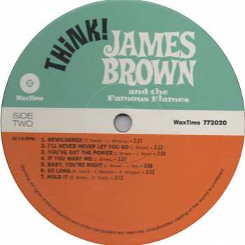 LP James Brown & The Famous Flames: Think!