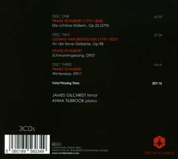 3CD/Doos Franz Schubert: Song Cycles: Die Schöne Müllerin・Winterreise・Schwanengesang