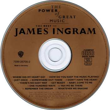 CD James Ingram: The Best Of James Ingram / The Power Of Great Music