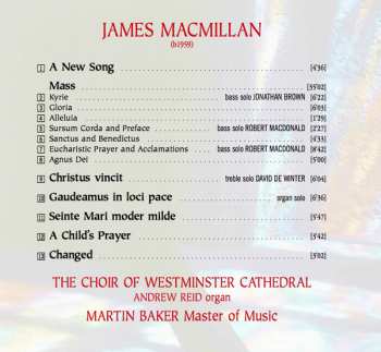 CD Westminster Cathedral Choir: Mass, And Other Sacred Music