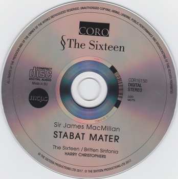 CD The Sixteen: Stabat Mater