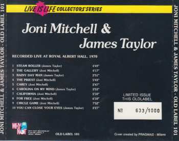CD James Taylor: Recorded Live At The Royal Albert Hall, 1970