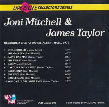 CD James Taylor: Recorded Live At The Royal Albert Hall, 1970