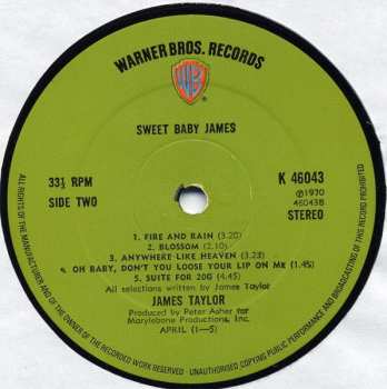 LP James Taylor: Sweet Baby James