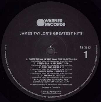 LP James Taylor: James Taylor's Greatest Hits
