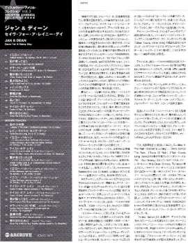 CD Jan & Dean: Save For A Rainy Day LTD