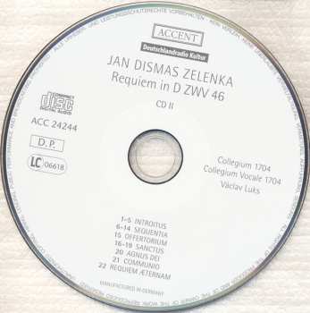 2CD Jan Dismas Zelenka: Officium Defunctorum ZWV 47 / Requiem In D ZWV 46