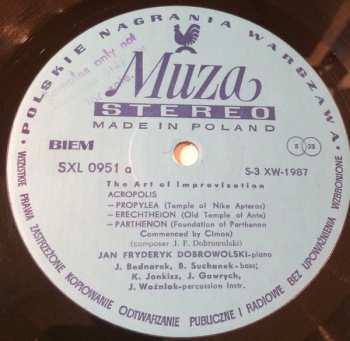 LP Jan Fryderyk Dobrowolski: The Art Of Improvisation