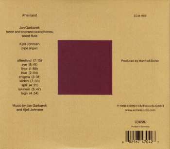 CD Jan Garbarek: Aftenland