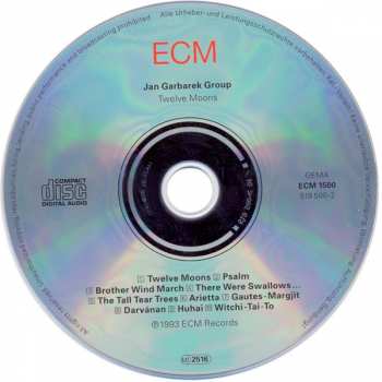 CD Jan Garbarek Group: Twelve Moons