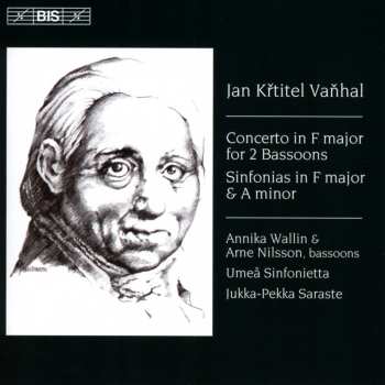 CD Johann Baptist Vanhal: Concerto In F Major For 2 Bassoons & Orchestra / 2 Sinfonias