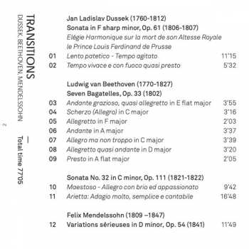 CD Ludwig van Beethoven: Transitions