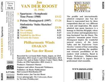 CD Jan Van Der Roost: Spartacus / Poème Montagnard / Sinfonietta 'Suito Sketches'