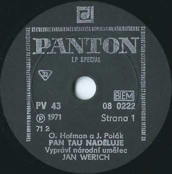 LP Jan Werich: Pan Tau Přichází % Pan Tau Naděluje