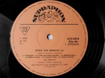 LP Jan Werich: Zpívá Jan Werich 2