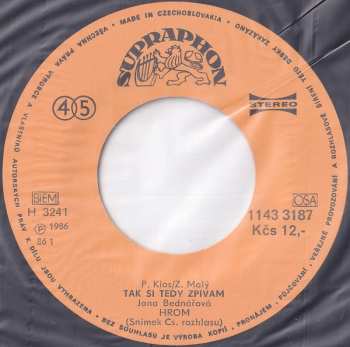 SP Jana Bednářová: Tak Si Tedy Zpívám • Jak Já Chtěla Žít