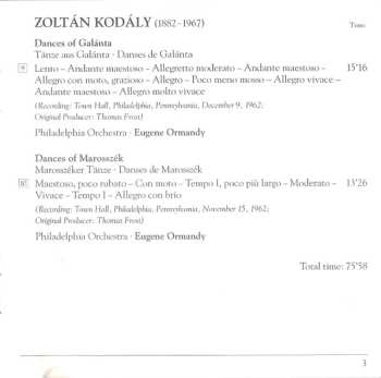 CD George Szell: Sinfonietta - Taras Bulba / Dances 