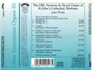 CD Jane Watts: The Hill, Norman & Beard Organ Of St John's Cathedral, Brisbane
