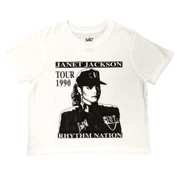 Merch Janet Jackson: Dames Crop Top Rhythm Nation