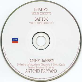 CD Antonio Pappano: Brahms • Bartok 1