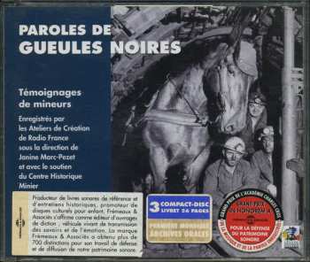 3CD Janine Marc-Pezet: Paroles De Gueules Noires
