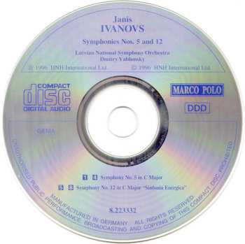CD Dmitry Yablonsky: Symphonies Nos. 5 And 12