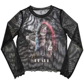 Merch Janis Joplin: Dames Long Sleeve T-shirt Pearl Garden