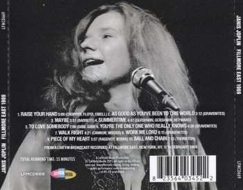 CD Janis Joplin: Fillmore East 1969