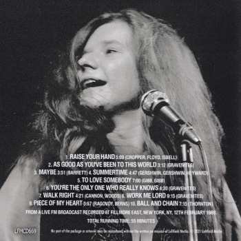 CD Janis Joplin: Fillmore East 1969