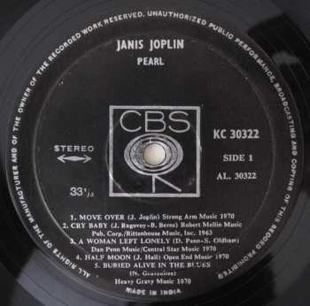 LP Janis Joplin: Pearl