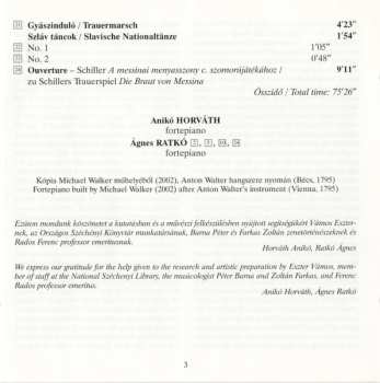 CD Anikó Horváth: Music For Hungarian Parlours: Works For Fortepiano