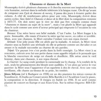 CD Modest Mussorgsky: Pictures At An Exhibition - Songs And Dances Of Death