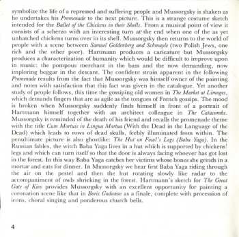 CD Modest Mussorgsky: Pictures At An Exhibition - Songs And Dances Of Death