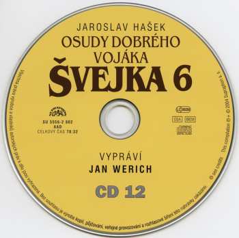 2CD Jaroslav Hašek: Osudy Dobrého Vojáka Švejka 6 (Pokračování Slavného Výprasku)