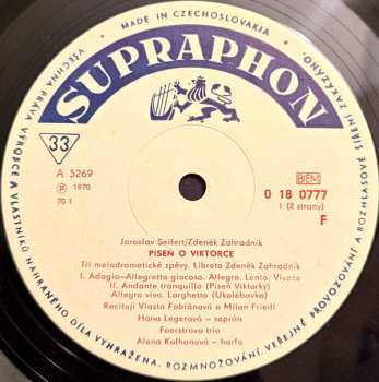 LP Viktor Kalabis: Píseň O Viktorce / Jarní Rondeau