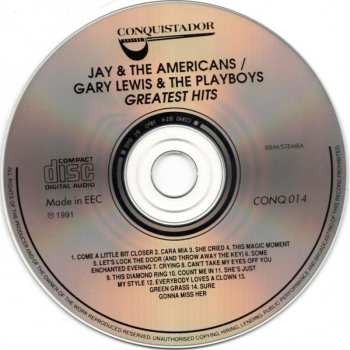 CD Gary Lewis & The Playboys: Greatest Hits
