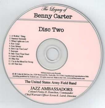2CD The Jazz Ambassadors Of The United States Army Field Band: The Legacy Of Benny Carter