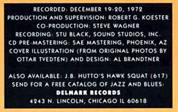 CD J.B. Hutto & The Hawks: Slidewinder