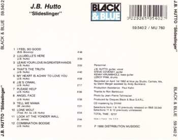 CD J.B. Hutto & The New Hawks: Slideslinger LTD